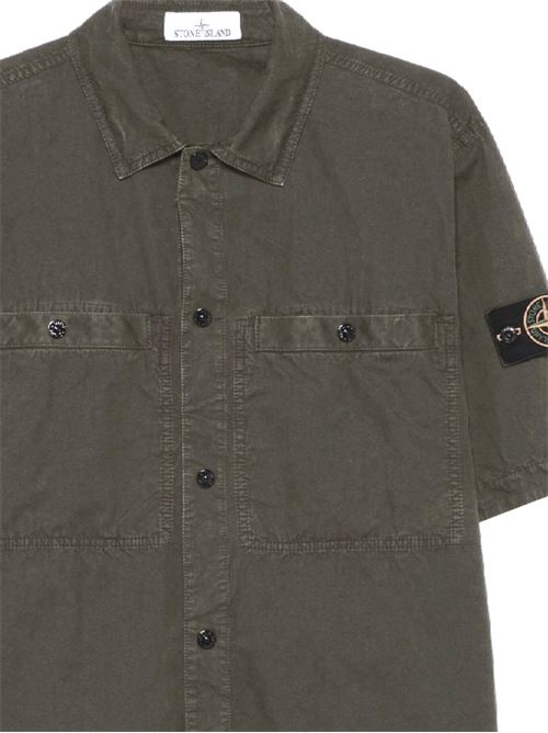 Camicia con applicazione Compass STONE ISLAND | 151200029S00WNV0154